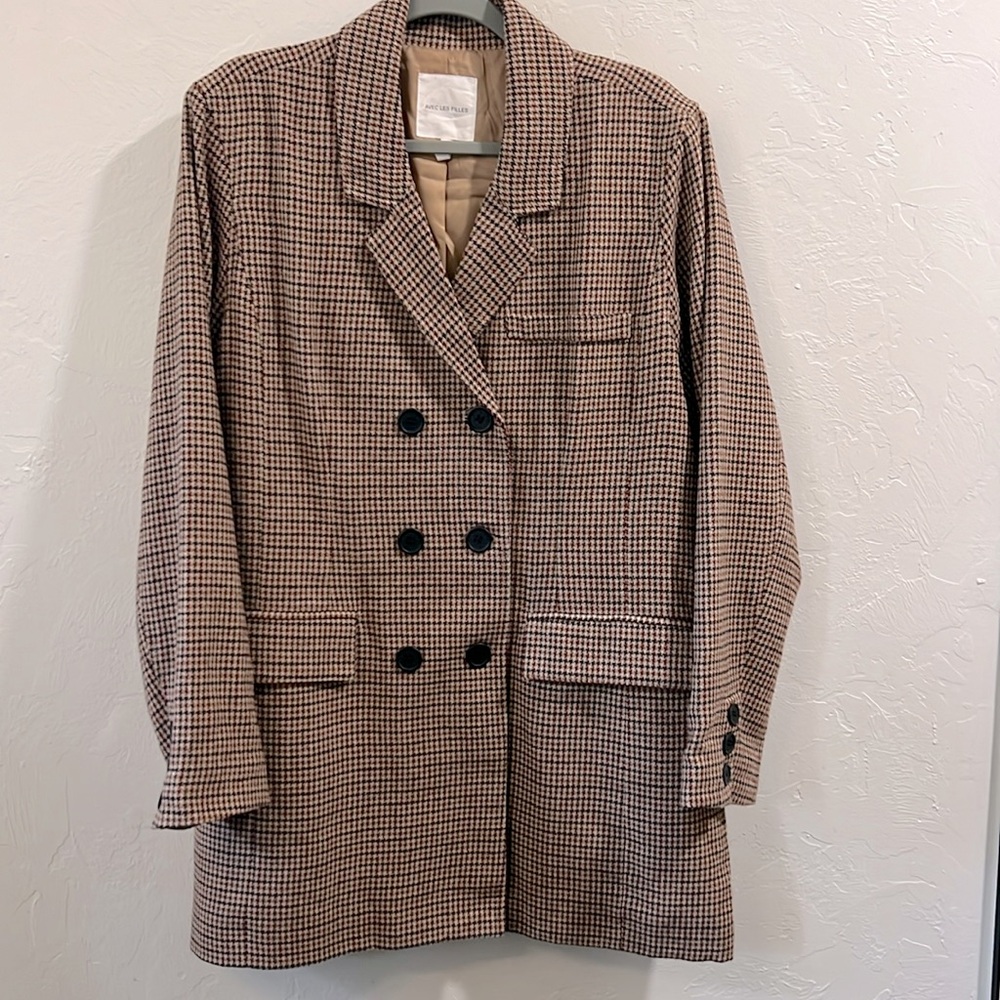 Avec Les Filles Houndstooth Blazer